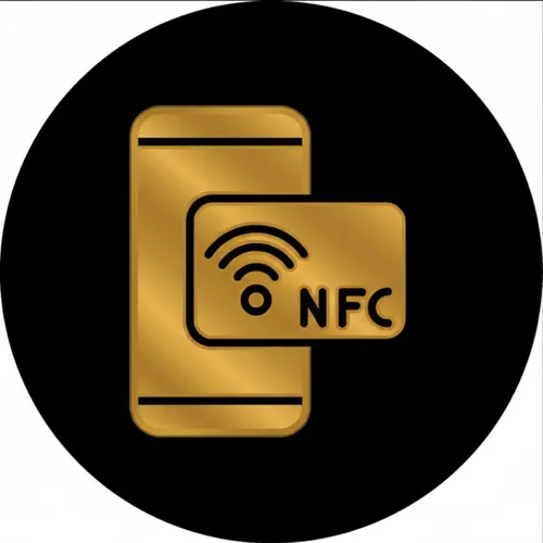 NFC symbol indicating a contactless communication feature.