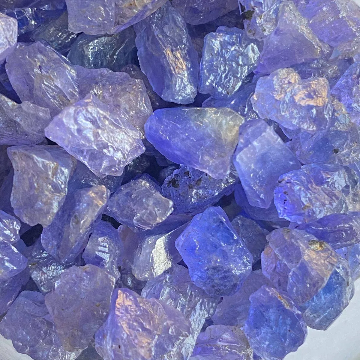 Persian blue salt crystals
