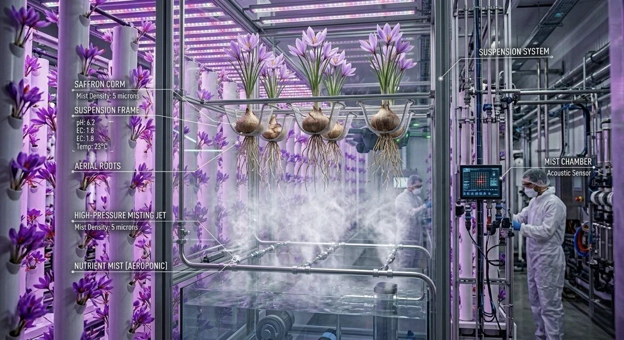 Hydroponic Saffron Cultivation: How Precision Agriculture Is Redefining the World’s Most Valuable Spice